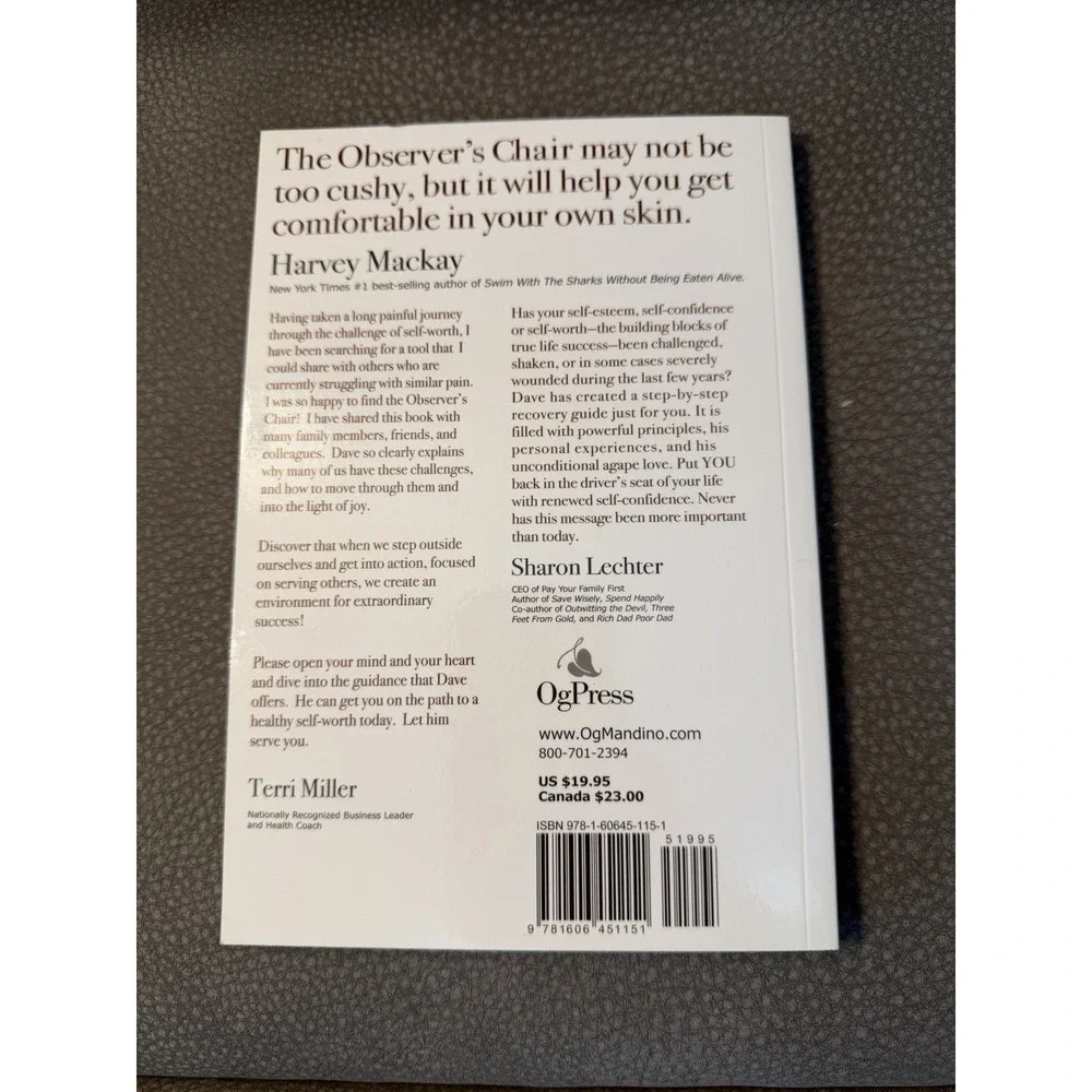 THE OBSERVER'S CHAIR - DISCOVERING THE REAL YOU‎ By Dave Blanchard **BRAND NEW**